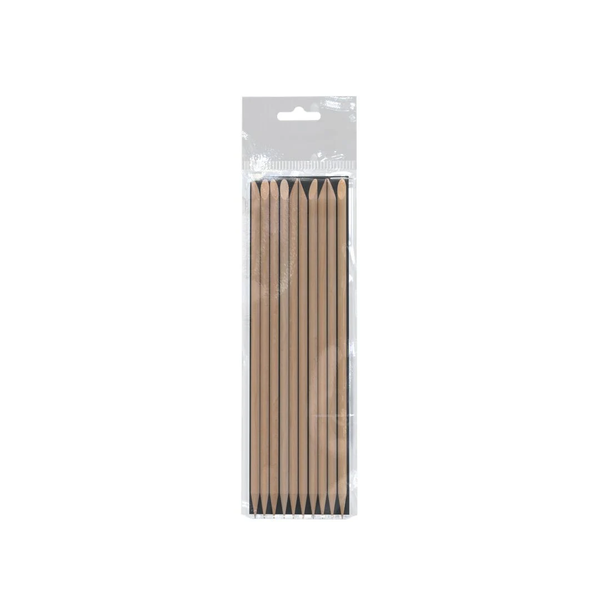 Staleks Pro orange stick for manicure wooden 150 mm 10 pcs