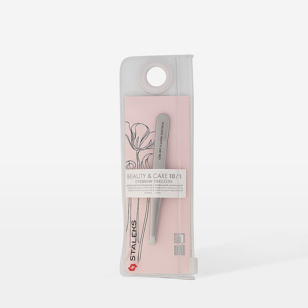 Eyebrow tweezers BEAUTY & CARE 10 TYPE 1 (wide straight)