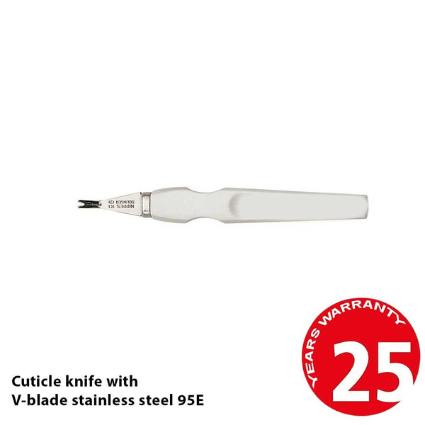 Cuticle knife with V-blade stainless steel 95E