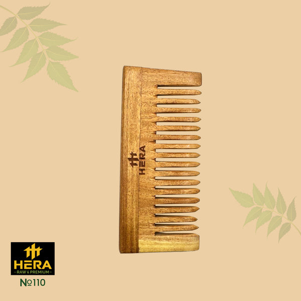 Hera Neem Wood Shampoo Comb for Gentle Scalp Care - M 110