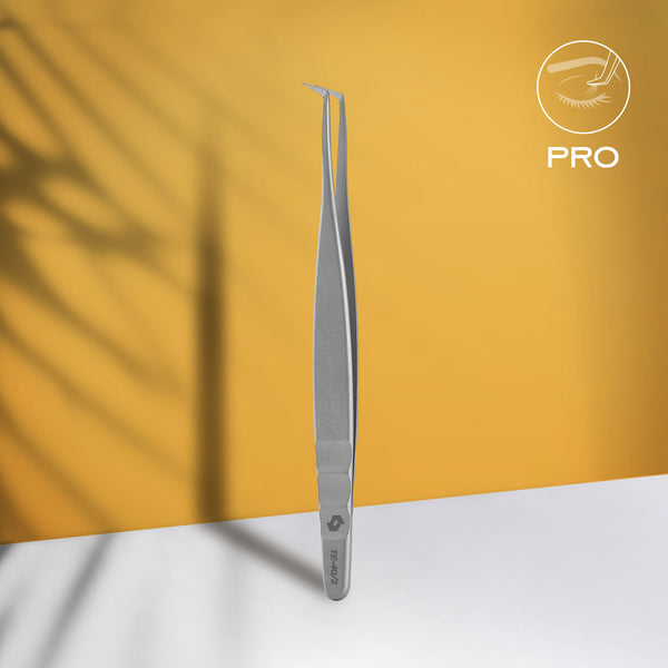 Professional eyelash tweezers EXPERT 40 TYPE 2 (L-shaped, 70′)
