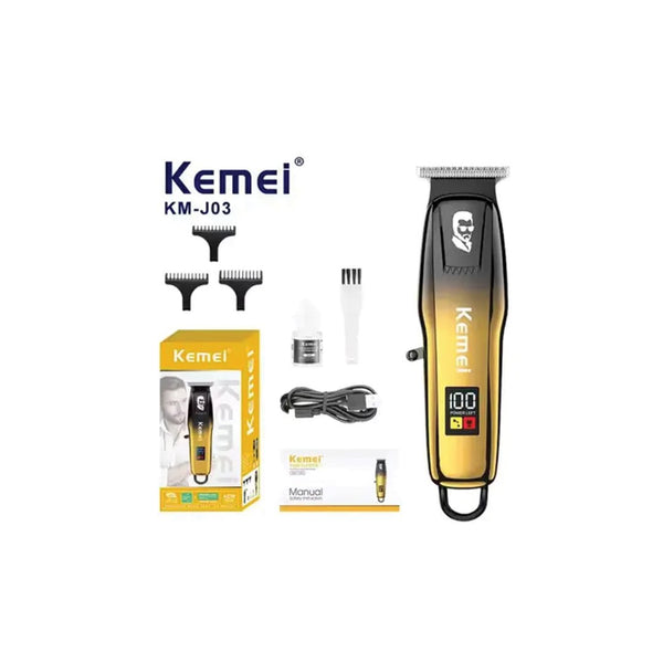 Kemei KM-J03 Professional LCD Display Hair Trimmer