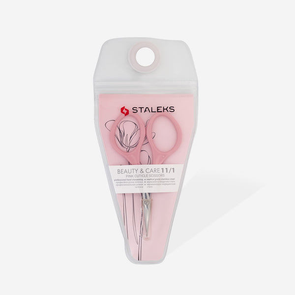 Stalkes Pro Pink cuticle scissors BEAUTY & CARE 11 TYPE 1