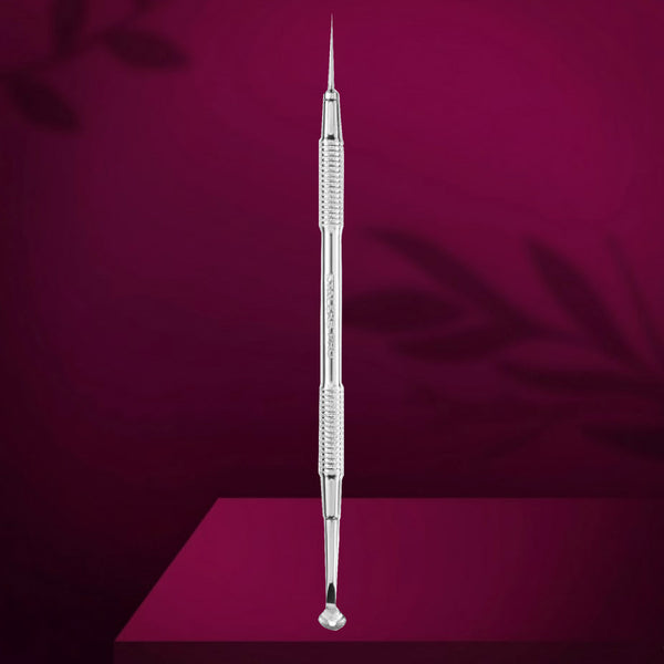 Staleks Pro Expert 21 Type 4 Blackhead Remover Tool Double-Ended Spoon Uno And Vidal Needle Straight-20/4