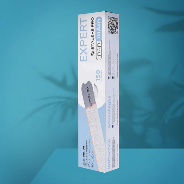 Staleks Pro Expert 22 PapmAm Files for Straight Nail File White Disposable  150 pcs